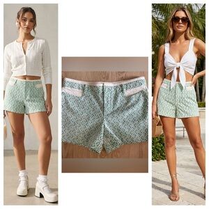 Anthropologie Cartonnier Lace Shorts 12 Coquette Garden Party Preppy Twee